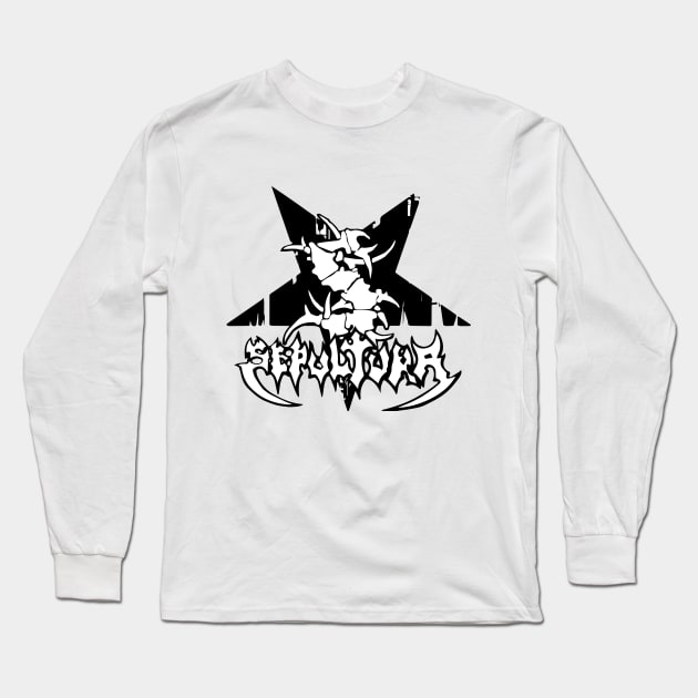 Sepultura Long Sleeve T-Shirt by Daniel Cantrell